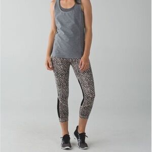 LULULEMON | Pace Rival Crop *Full-On Luxtreme Ace Spot Grain Black SIZE 4